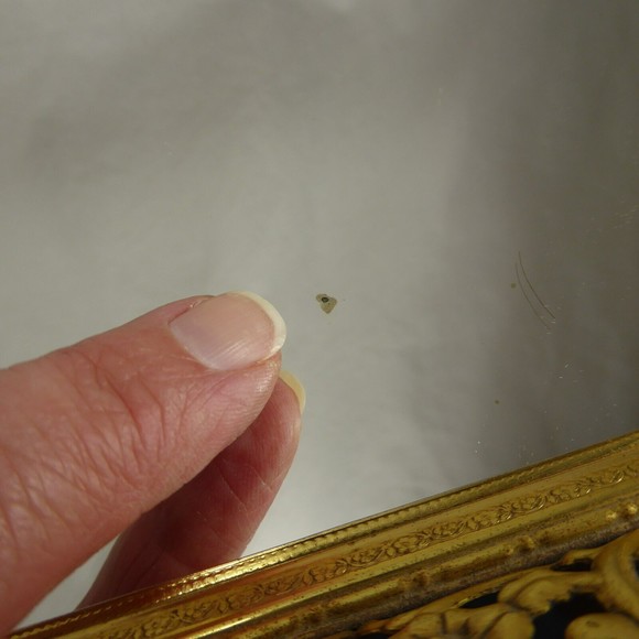 Vintage 16x11 Ornate Gold Mirrored Vanity Tray - Picture 8 of 10